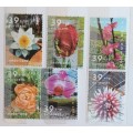Netherlands  - 2002 - Summer Flowers - 6 Used stamps