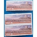 RSA - 1974 - Voortrekker Monument - 3 Unused stamps