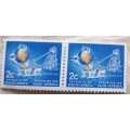 RSA - 1st Definitive - 2c Pouring Gold - Pair of Unused stamps