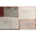 Envelope - Posted Russia to England - with 3 stamps Definitives of 1929-1932 (Letters dated 1936/7)