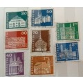 Switzerland - Buildings - Mixed Lot of 8 Used stamps