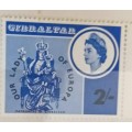 Gibraltar - 1966 - Our Lady of Europa - 1 Unused 2/- stamps