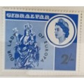 Gibraltar - 1966 - Our Lady of Europa - 1 Unused 2/- stamps