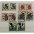Union of South Africa - Animal Definitive - 12 Used stamps