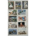Ireland - Mixed Lot of  11 Used stamps