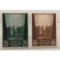 Vatican - 1942 - During Hostilities Have Compassion for the Multitude - 2 Unused stamps