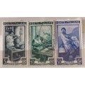 Italy - 1950 - Provincial Occupations - 2 Unused and 1 Used Hinged stamps