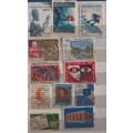 Italy - Mixed Lot of 12 Used (some hinged) stamps