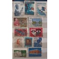 Italy - Mixed Lot of 12 Used (some hinged) stamps