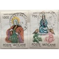 Vatican - 1988 - Marian Year - 2 Used stamps
