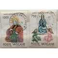 Vatican - 1988 - Marian Year - 2 Used stamps