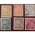 Portuguese India - 1933 - Definitives (Vasco da Gama) - 6 Used stamps