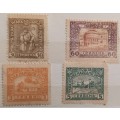 Ukraine - 1920 - Pictorials - 4 Unused stamps