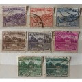 Pakistan - 1962-1970 - Pictorial Definitive - 8 Used stamps