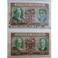 Southern Rhodesia - 1950 - Diamond Jubilee - 1 Used and 1 Unused stamp