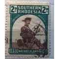 Southern Rhodesia - 1943 - 50th Anniv of Occupation of Matabeleland - 1 Used stamp