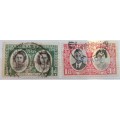 Southern Rhodesia - 1947 - Royal Visit - Set of 2 Used stamps