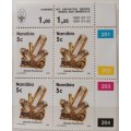 Namibia - 1991 - 1st Definitive (Minerals) - Block of 4 5c stamps (Mint)