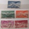 Eire - 1940`s - (Caiseal Irish Air Mail) - 5 Used Stamps