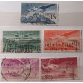 Eire - 1940`s - (Caiseal Irish Air Mail) - 5 Used Stamps