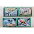 Montserrat - 1995 - Space - 4 Unused `Specimen` stamps (in Pairs)