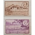Spanish West Africa - 1950 - Local Motifs - 2 Unused Hinged stamps