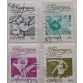 Nicaragua - 1983 - Flowers - 4 Used stamps