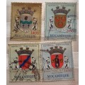 Mozambique - 1961 - Coat of Arms - 4 Used stamps