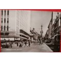 Vintage Black and White Postcard - Adderley Street, Cape Town - Unused (Artco 840)