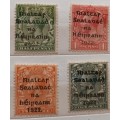 Ireland - 1922 - George V - Eire Issue Overprint - 4 Mint stamps