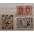 Denmark - Charity Stamps - 1906, 1907, 1912 - 3 Unused stamps