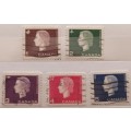 Canada - 1962 - Elizabeth II - Set of 5 Used stamps
