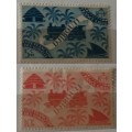 French Somalia - Djibouti - 1943 - Definitives - 2 Unused Hinged stamps