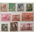 Australia - Mixed Lot of 10 Used (some Hinged) stamps