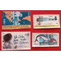 Chile - Mixed Lot of 4 Used stamps