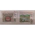 Czechoslovakia - 1977 - Pressburg - Set of 2 Cancelled Hinged stamps