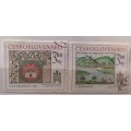 Czechoslovakia - 1977 - Pressburg - Set of 2 Cancelled Hinged stamps