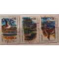 Chile - 1990 - Flora & fauna - 3 Used stamps