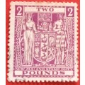 New Zealand - 1931 - Coat of arms - £2 Stamp Duty - 1 Used stamp