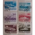 Romania - 1974 -  Ships - Set of 6 Used Hinged Stamps