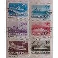 Romania - 1974 -  Ships - Set of 6 Used Hinged Stamps