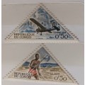 Congo - 1961 - Post runner, Holste Broussard monoplane - 2 Unused Postage Due stamps