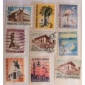 South West Africa - 1961 - First Decimal Definitive - 9 Used stamps