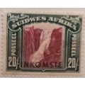 SWA - Suidwes Afrika - 1931 - Pictorials - 20/- (I unused INKOMSTE stamp)
