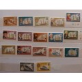 Antigua - 1970 - Ships & Explorers - Set of 17 Mint stamps