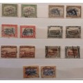South West Africa/Suidwes Afrika - 1931 - Pictorials - 14 Used stamps (7 values in each language)