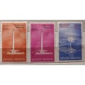 Indonesia - 1962 - National Monument - 3 Unused hinged stamps