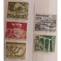 Switzerland - 1949 - Viaducts and Bridges - 5 Used hinged stamps
