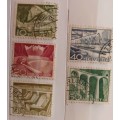 Switzerland - 1949 - Viaducts and Bridges - 5 Used hinged stamps