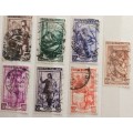 Italy - 1950 - Italy at Work - 7 Used hinged stamps